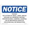 Signmission OSHA Notice, 3.5" Height, Posted No Cutting Of Trees Limbs Brush Sign, 5" X 3.5", Landscape OS-NS-D-35-L-17718 - alternate 1